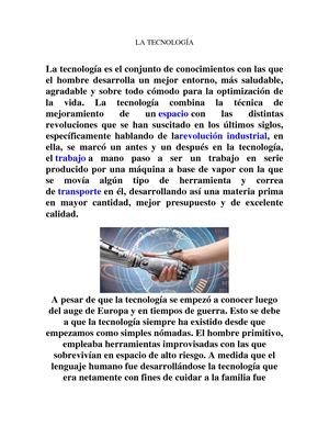 La Tecnología