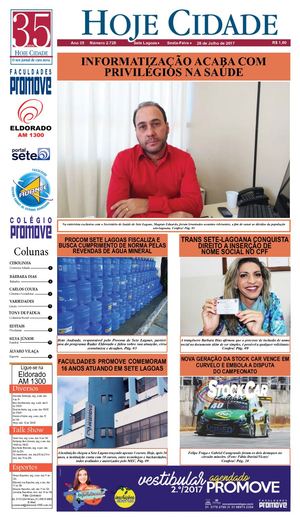 Jornal Hoje Cidade 28 07 2017