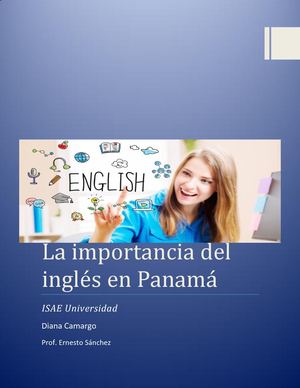 La Importancia Del Inglés En Panamá Diana Camargo