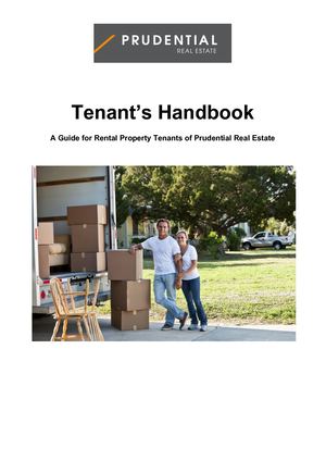 Prudential Real Estate Campbelltown Tenants Handbook