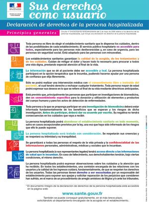 Sus derechos comme usuario