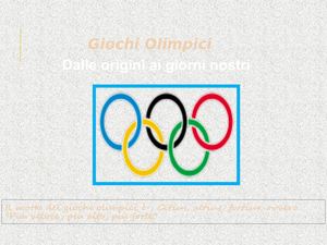 Storia Dei Giochi Olimpici 1 1
