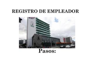 Registro De Empleador