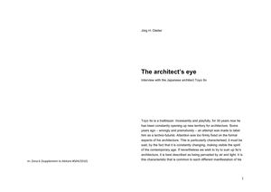 Interview with the Japanese architect Toyo Ito