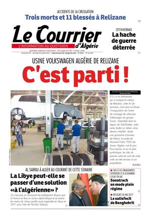 Le Courrier D'Algérie Du Samedi 29 Juillet 2017