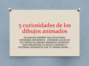 5 Curiosidades De Los Dibujos Animados