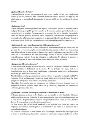 Derecho De Autor