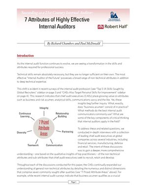 7 Attributes To Highly Effective Auditors