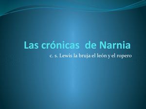 Las Crónicas De Narnia C
