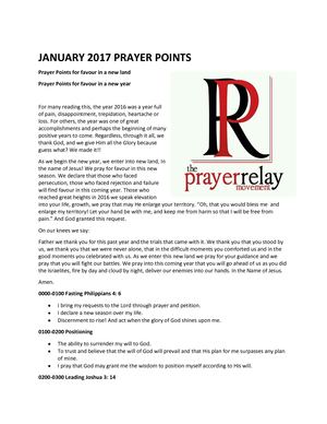 Prayer Points for Favour In New Land