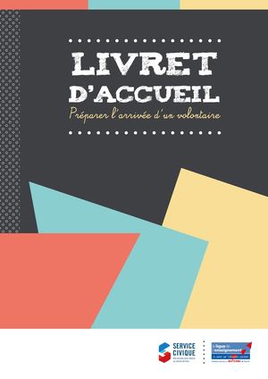 Livret d'accueil - Préparer l'arrivée d'un volontaire