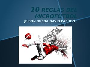 10 Reglas Del Microfutbol