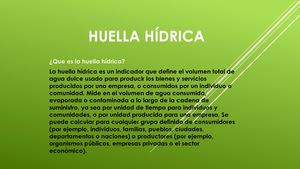 Huella Hídrica