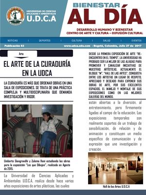 U.D.C.A - BIENESTAR AL DÍA NO. 63