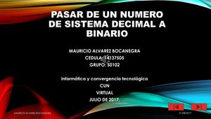 Decimal A Binario