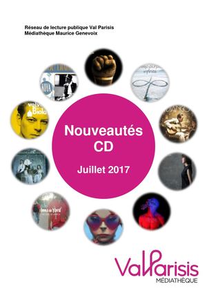 Nouveautés Cd Juillet 2017
