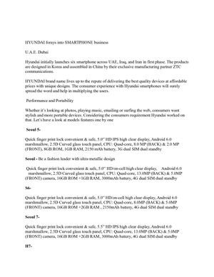 Hyundai smartphone