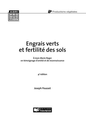 Calaméo - Extrait Engrais Verts Et Fertilité Des Sols