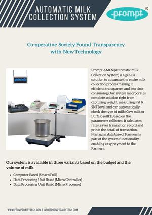 Automatic Milk Collection System