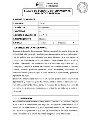 A0120 Silabo Derecho Internacional Publico Y Privado