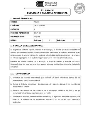 A0152 Silabo Ecología Y Cultura Ambiental