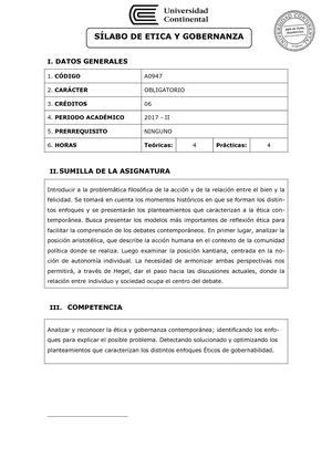 A0947 Silabo Ética Y Gobernanza