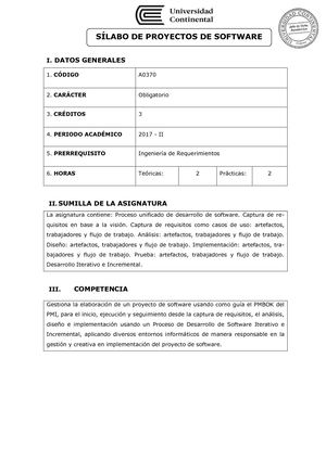 A0370 Silabo Proyectos De Software