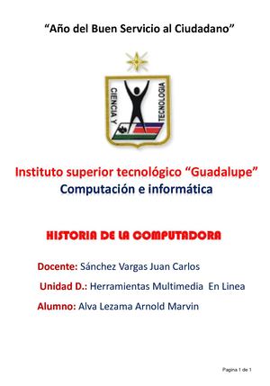 Historia De La Computadora
