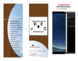 Folleto Celular samsung galaxi s8