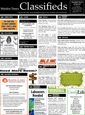 Classifieds August 3, 2017