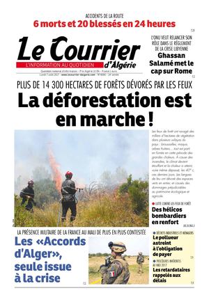Le Courrier D'Algérie Du Lundi 7 Août 2017