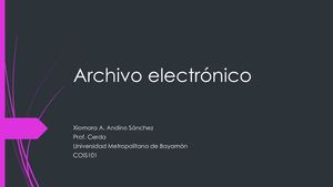 Xiomara A Andino Cois101 Portafolio Electronico