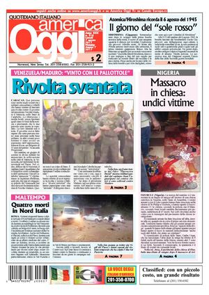America Oggi 7 Agosto 2017