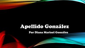 Apellido González