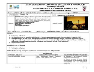 Acta Evaluación Y Promoción Final Media 1s4