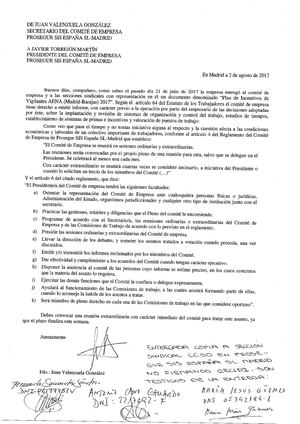 El documento de la verguenza