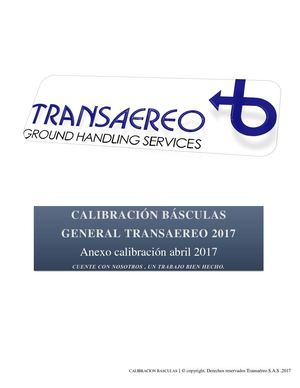 Archivo Calibración Basculas General Transaereo 2017