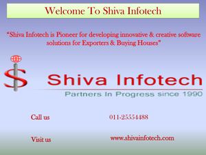 Software for export companies