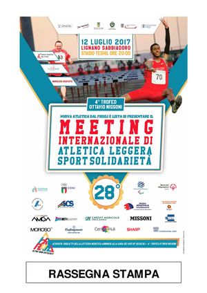 28° Meeting Sport Solidarietà - Rassegna Stampa