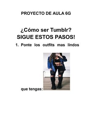 como ser chica tumblr
