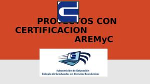 Proyectos CApacitación Con Certificacion AREMyC