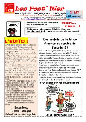 Les Post' Hier  N 157