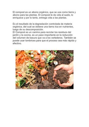 El Compost Es Un Abono Orgánico