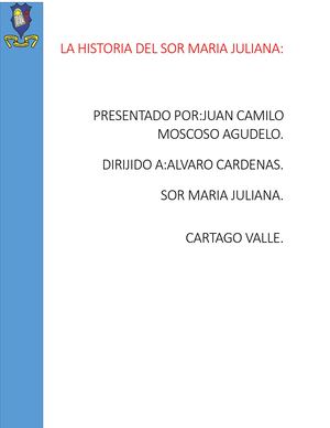 La Historia Del Sor Maria Juliana
