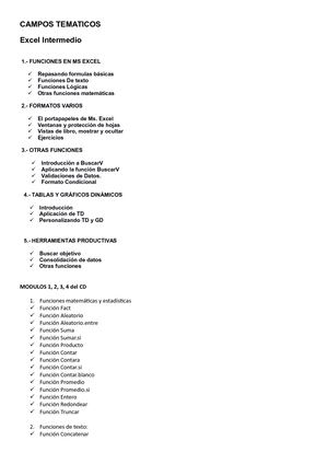 Campos Tematicos Excel Intermedio