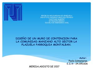 Presentación de proyecto de campo.. Segundo Corte