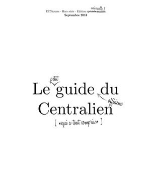 HS - Guide du Centralien 2016