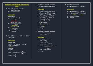 Identidades Trigonométricas Del Angulo Doble
