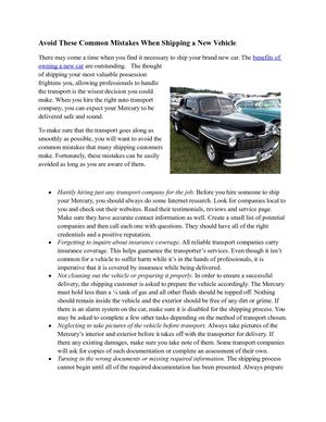 Calaméo - Avoid These Common Mistakes When Shipping A Vehicle