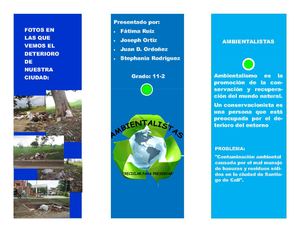 Folleto AMBIENTALISTAS